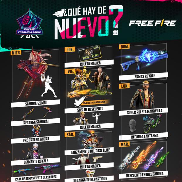 cuando es el proximo evento de diamantes en free fire fechas y detalles revelados