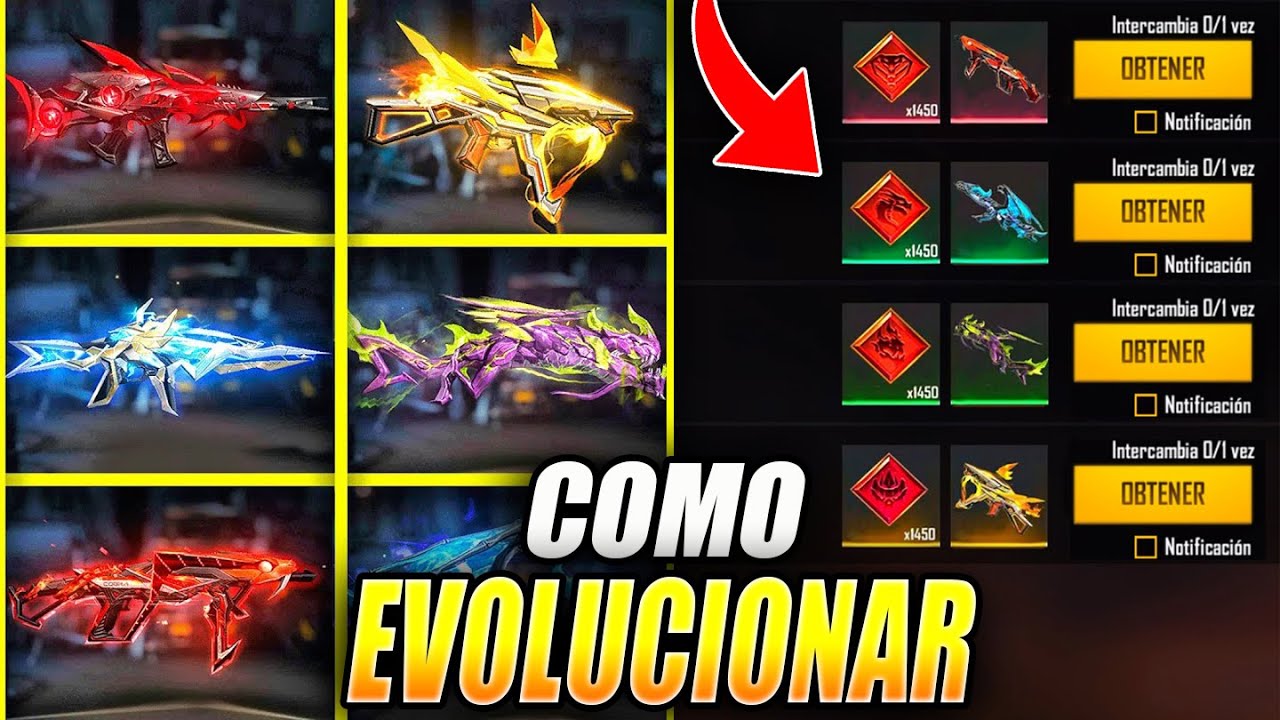 diferencia entre armas evolutivas y normales en free fire guia completa