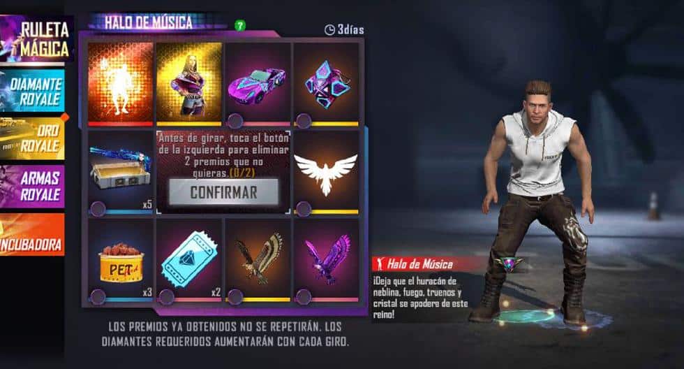 guia completa que es la ruleta en free fire y como funciona